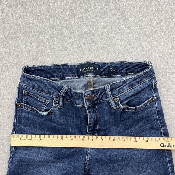 Lucky Brand Jeans Size 0/25 Ankle Lolita Skinny Stretch Denim Distressed - Picture 6 of 15
